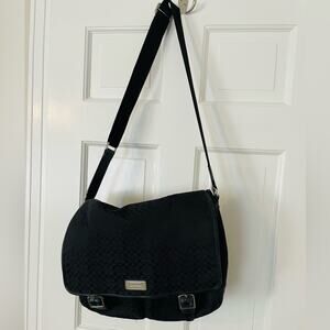 Coach Black C Messenger / Laptop Bag